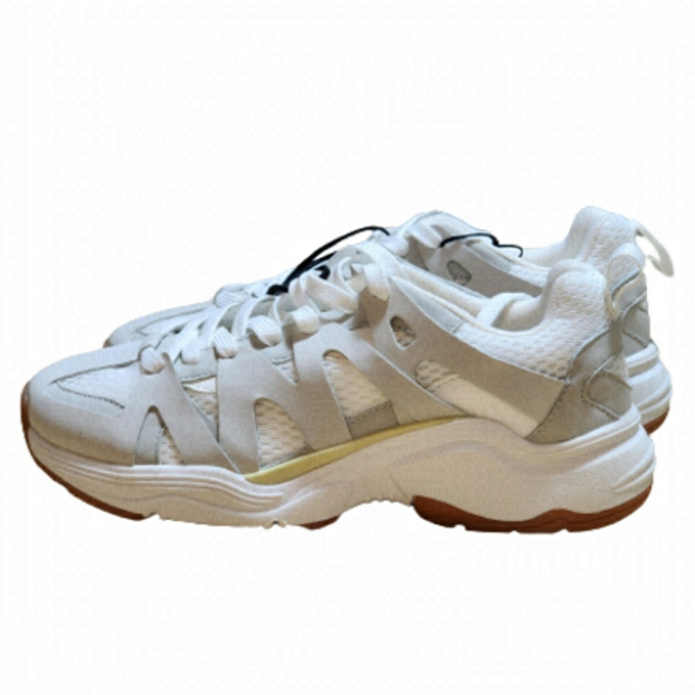 Zara chunky platform white sneakers color white size 6.5 soft girls